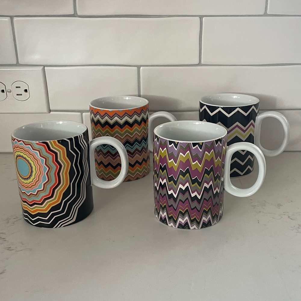 Missoni for Target set of 4 Mugs